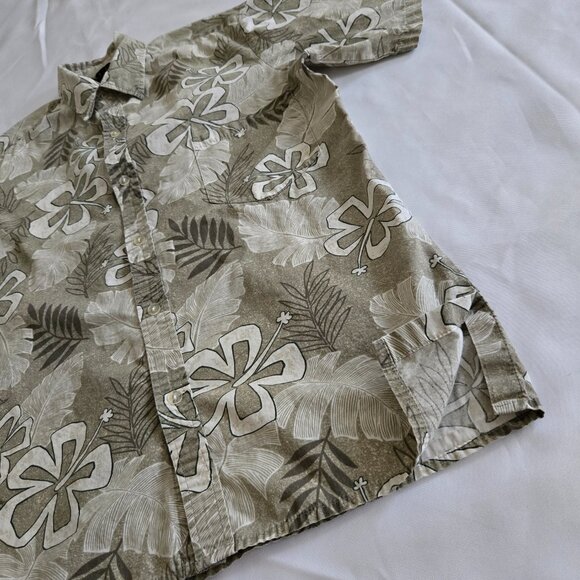 Men's Malihini Hawaii Vintage Batik Hibiscus Floral Hawaiian Shirt SZ L - Picture 3 of 8